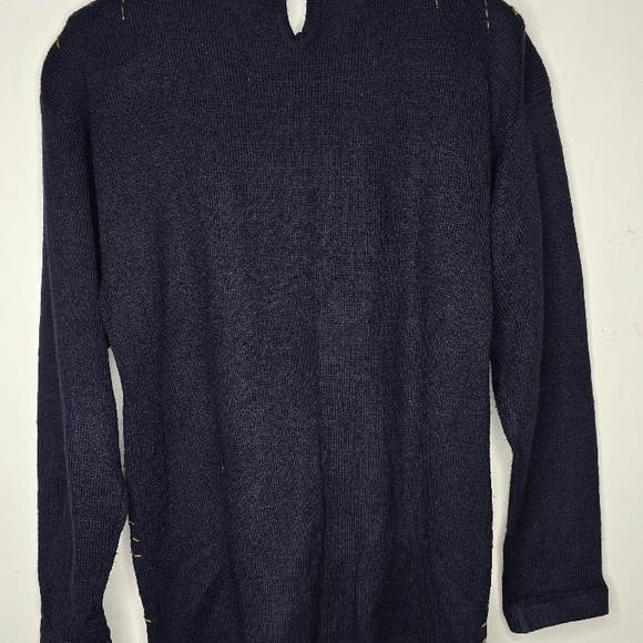 Regency Collection For Joyce Vintage Black Sequin Sweater - Picture 3 of 4